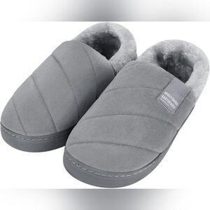Cozy Men’s Winter Plush Slippers Non-Slip Indoor/Outdoor